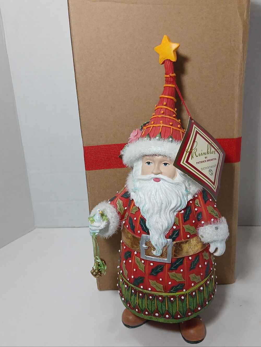 Department 56 Christmas Krinkles Peaceful Santa Figure Patience Brewster New